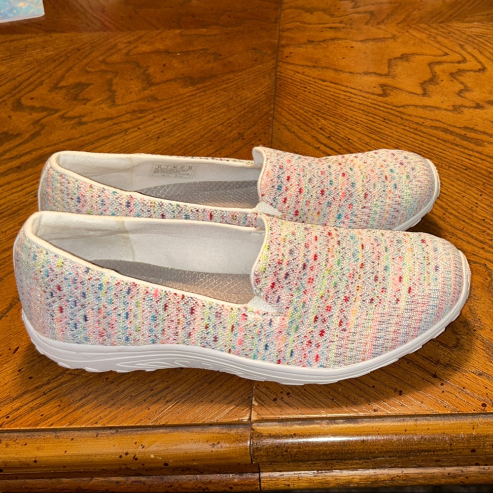 Skechers Multicolor Knit Slip-On Flats - Picture 4 of 6